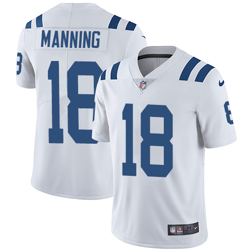 Indianapolis Colts #18 Limited Peyton Manning White Nike NFL Road Youth JerseyVapor Untouchable jerseys->indianapolis colts->NFL Jersey